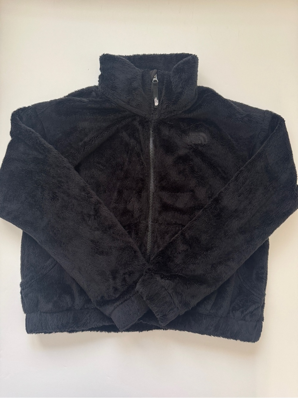 The North Face Kids Osolita Fleece Pile Fuzzy Jacket Coat Full Zip Black Sz XL - Picture 8 of 13